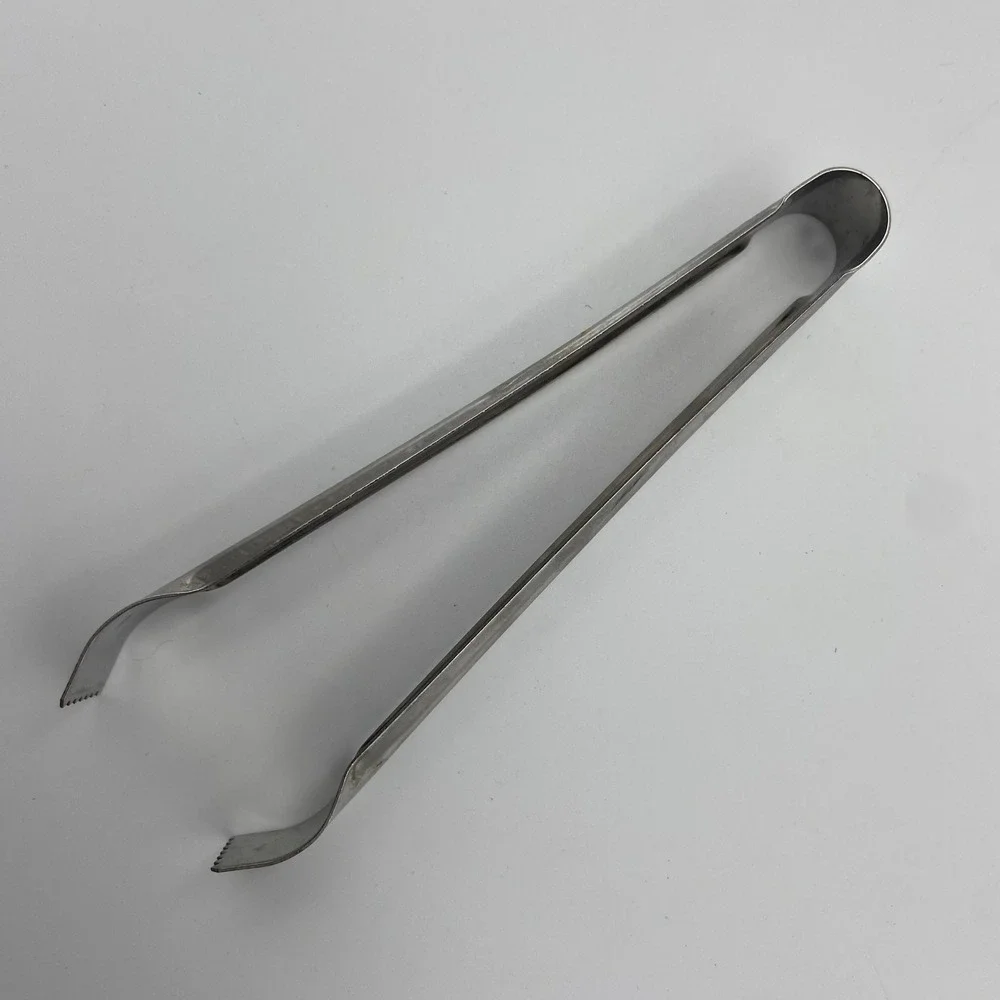 Androck Canada Stainless Steel Ice Tongs Vintage Barware Serrated Teeth‎ 7 Inch